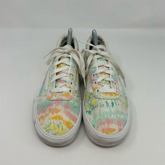 Vans Women's Ward White Tie Dye Lace Up Platform Sneakers Multicolor Size 9 - Picture 5 of 14